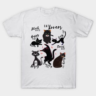 Black Cats/  cat lovers / Pets, Halloween T-Shirt